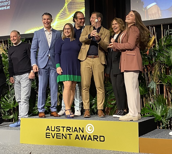 GOLD für Messestand Silhouette beim Austrian Event Award !