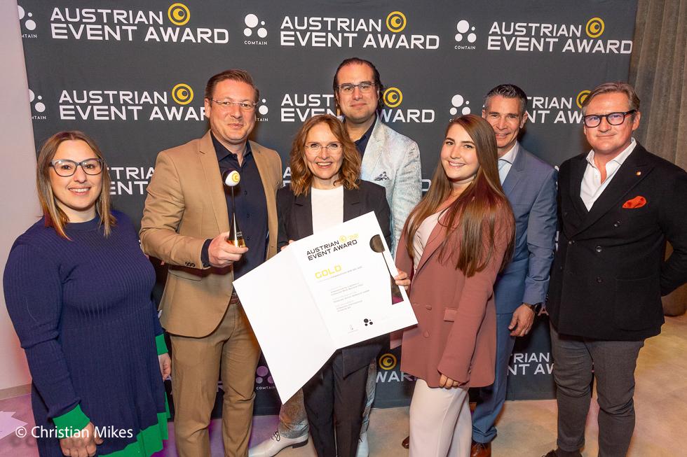GOLD für Messestand Silhouette beim Austrian Event Award !